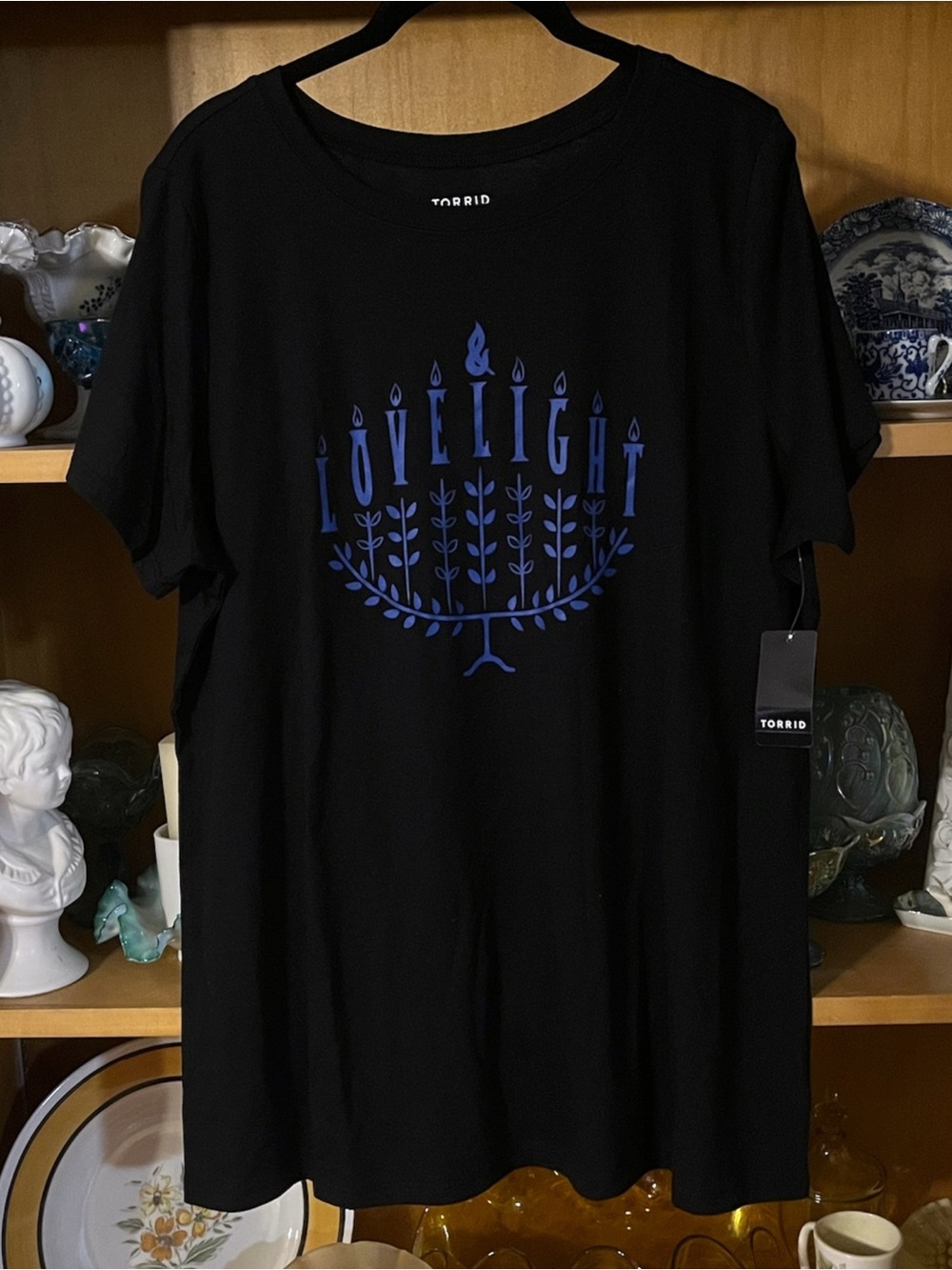 Torrid Love Light Menorah Everyday Signature Jersey Tee Size 1